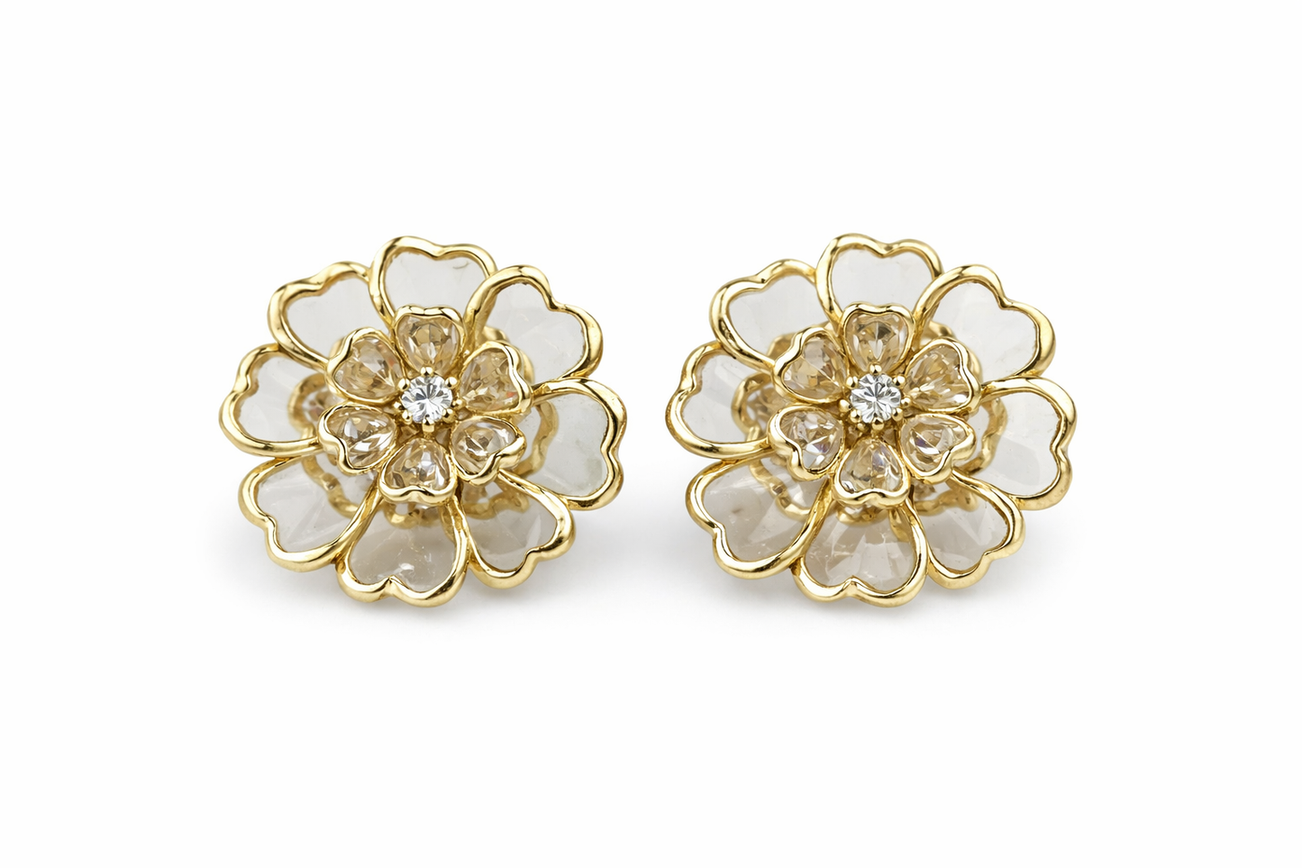 Sierknoop voor Blouse – Doorzichtig met Goud