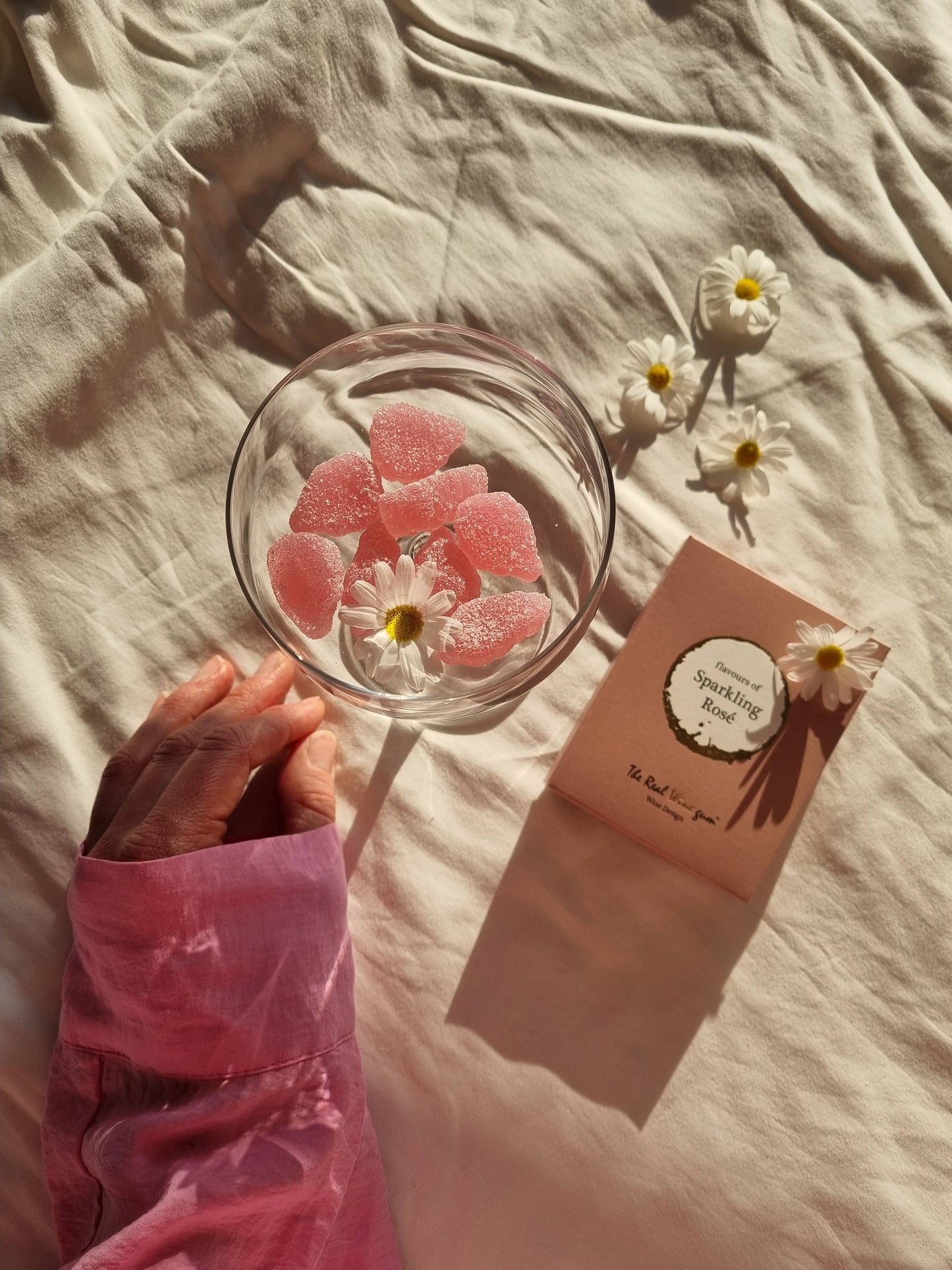 Sprankelende Rosé Wijn gum - Enkele Cadeaubox