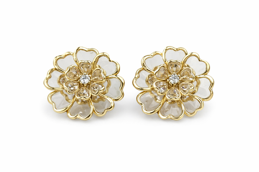 Sierknoop voor Blouse – Doorzichtig met Goud