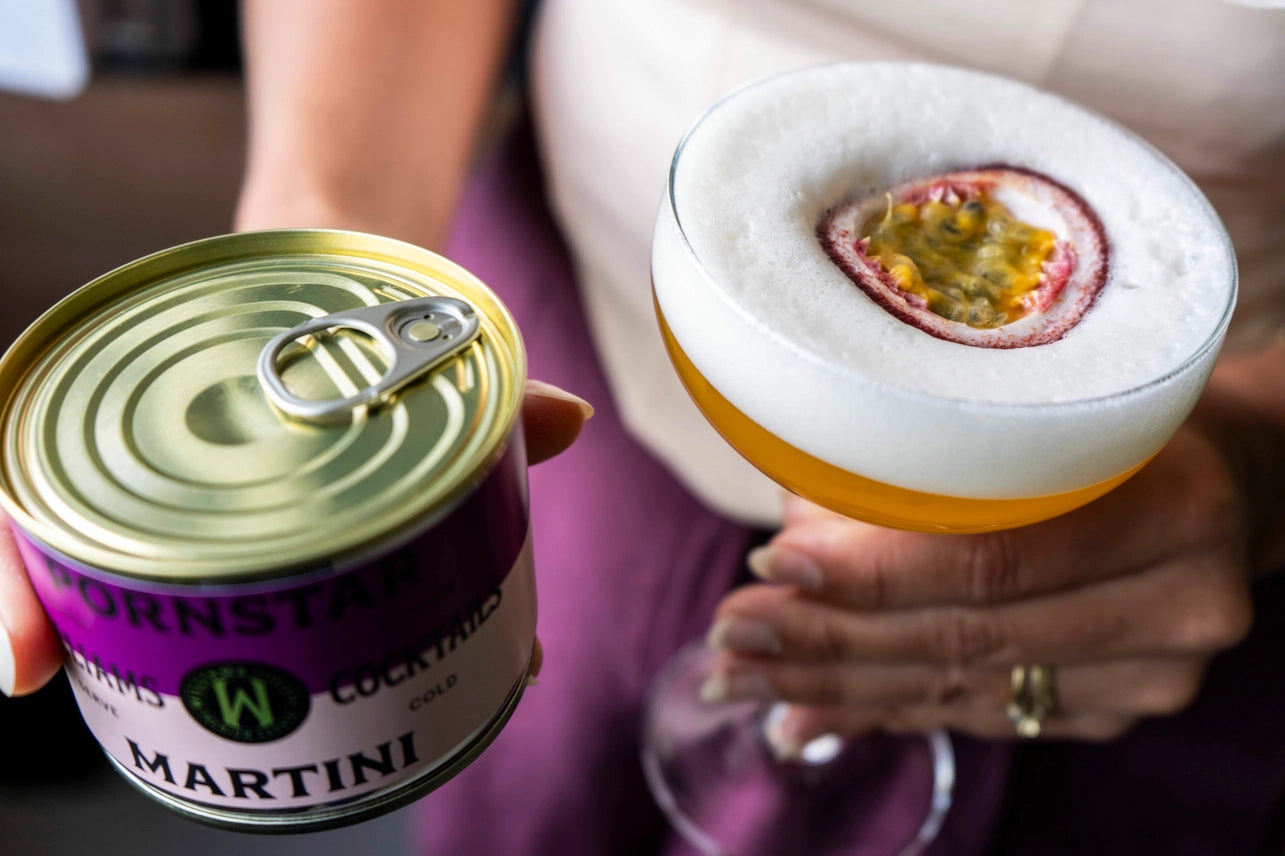 Cocktail in blik - Pornstarmartini