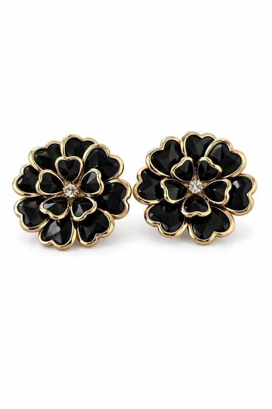 Sierknoop voor Blouse – Zwart met Goud